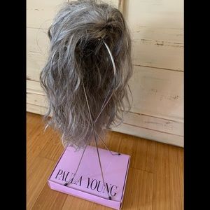 Long Beachy Wave Pony Clip-in Hair Piece by Paula Young® Pretty Pewter 51